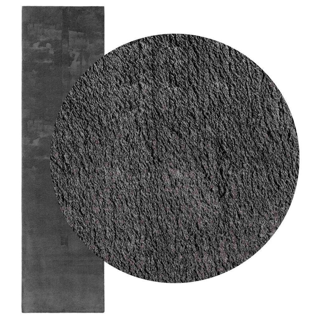 Medium Pile Soft and Washable Rug HUARTE Anthracite