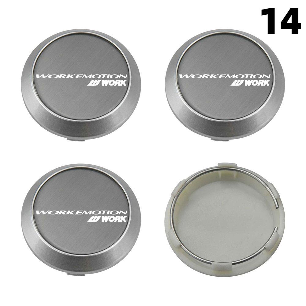 4 STuks Nieuwe 64MM Buiten Diameter / 60MM Binnen Diameter Dop Voor Velgen WORK EMOTION EQUIP MEISTER VS Logo Wielnaafdop Sportauto Velgkap Naafdoppen