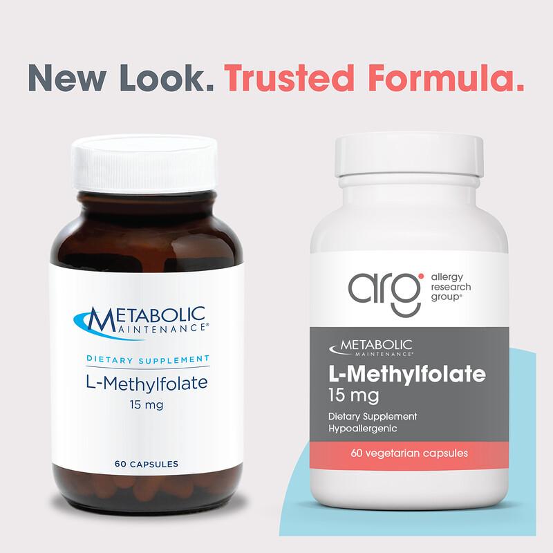 L-Methylfolate, 15 mg, 60 Capsules