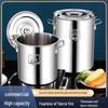 Xihe 304 Stainless Steel Extra Thick Round Stockpot