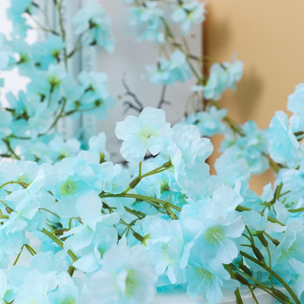 Silk Material Sakura Blossom Garland 1.8m Artificial Flower Garland Wedding Decoration