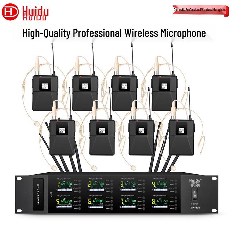 HuiDu Professional Wireless Conference & Stage Microphone System (CN Version)