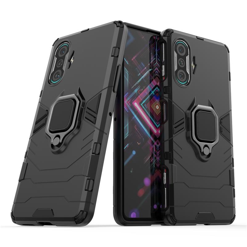 For Xiaomi Redmi K40 Gaming Case Magnetic Ring Stand Holder Shockproof Bumper Armor Phone Cover Redmi K40 K50 Gaming Case