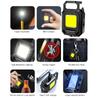 LED Mini Keychain Light XPE Pocket Work Light COB Flashlight USB Rechargeable Emergency Flashlight for Outdoor Camping Fishing