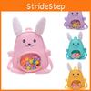 Cute Cartoon Bunny Backpack For Toddlers Spacious And Breathable Polyester
