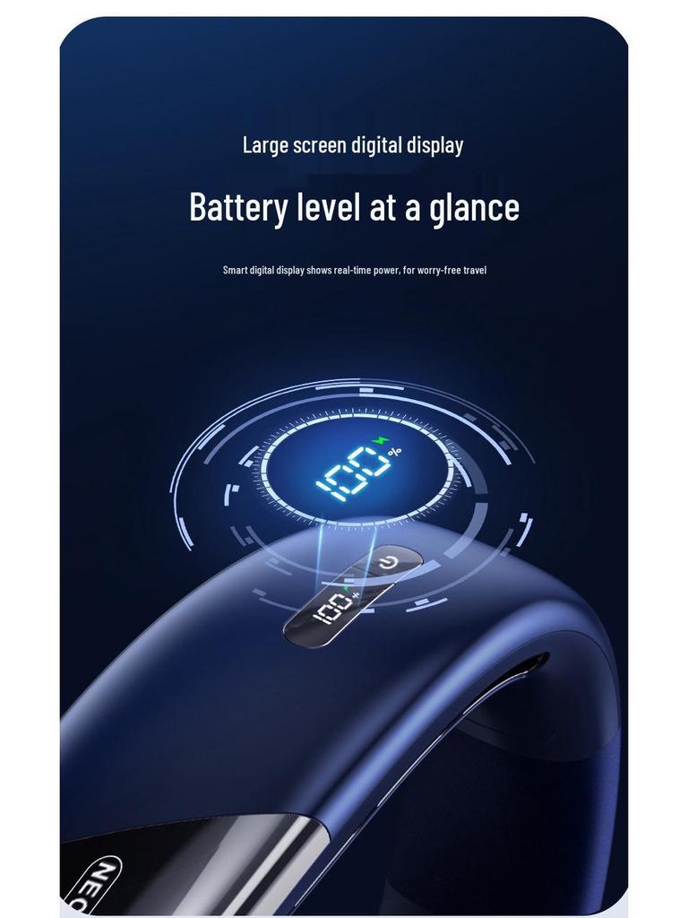 Bladeless Hands-Free Neck Fan: Portable, Wearable, and Perfect for Outdoor Sports