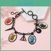 Harry Potter Night Light Bracelet With Alloy Magic School Pendant For Gift Giving