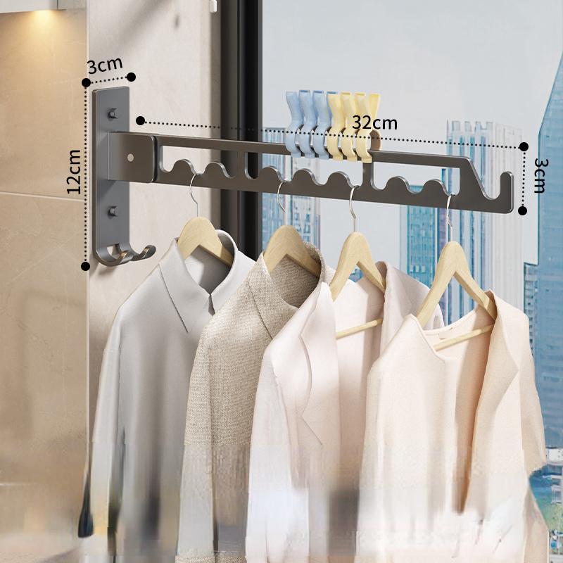 

Нержавеющая сталь Балконная сушилка для белья Настенная сушилка для белья Сушилка для ванной комнаты Экономия места в помещении 11 отверстий