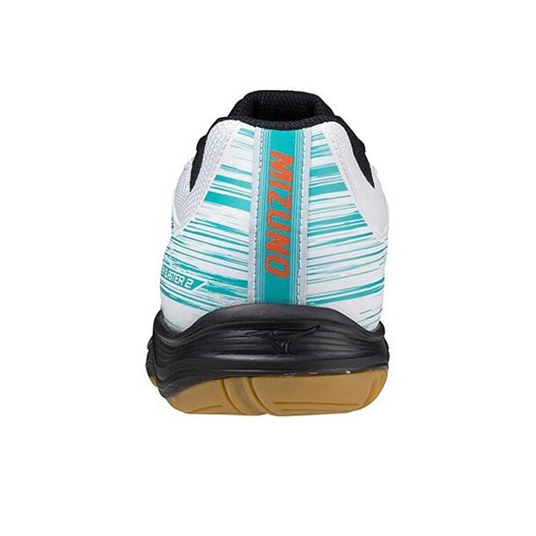 Mizuno Sky Blaster 2 Comfortable Durable Low-Top Badminton Shoes Unisex Sneaker White Blue 71GA204534