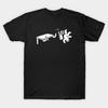 Asian Size Men Black Print T-shirt Flip You! No-Cut Print Cotton Tshirt