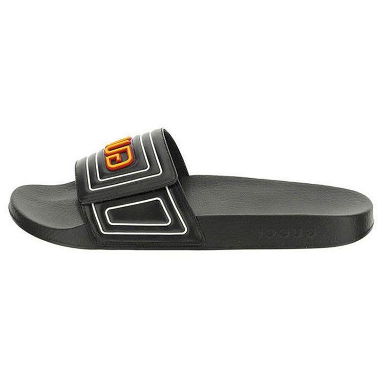 Gucci 'GUCCI Badeschuh Logo - Schwarz' 575072 DIR00 1000