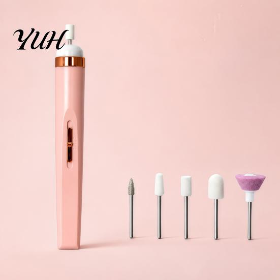 Professional Nail Polishing Pen Electric Drill Kit, Portable Pen-shaped Manicure Pedicure Tool, Adjustable Speed Multifunctional Exquisite Gift