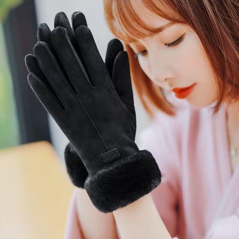 Xiaoxiangfeng gloves can touch the screen, thermal gloves, suede gloves, cycling winter thickened cold-proof gloves