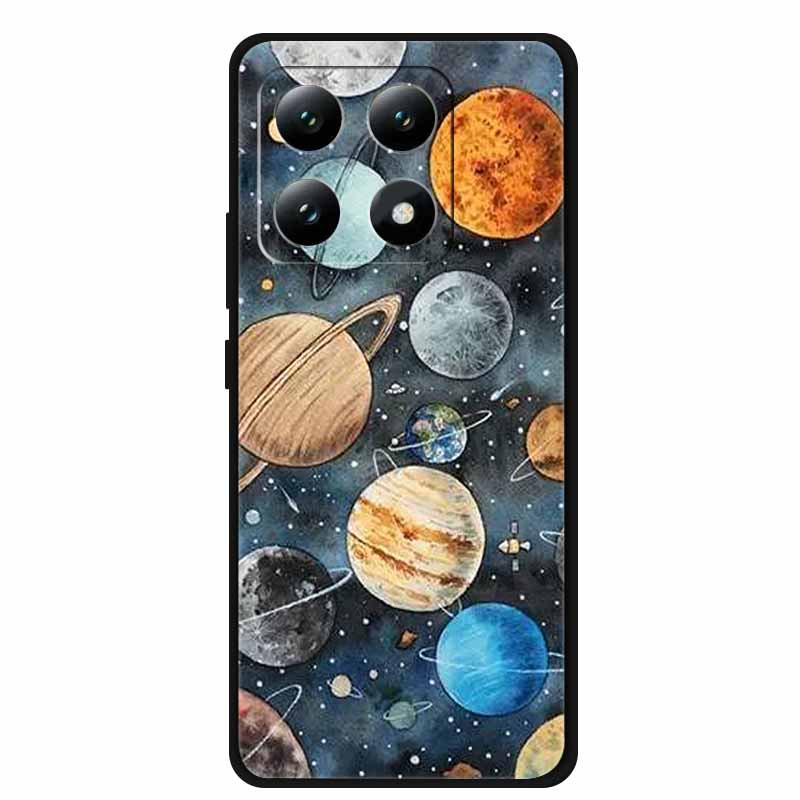 For Xiaomi 15T 5G Case Silicone Luxury Animal TPU Soft Printing Bumper for Xiaomi 15T Pro 5G Starry Sky Scenery Shockproof Cover