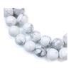 [Natural Stone] Howlite White Turquoise Bracelet Beads Series 10mm [Approx. 38 Beads] Power Stone Crafts Handmade Accessories Parts Sparkling Punpun
