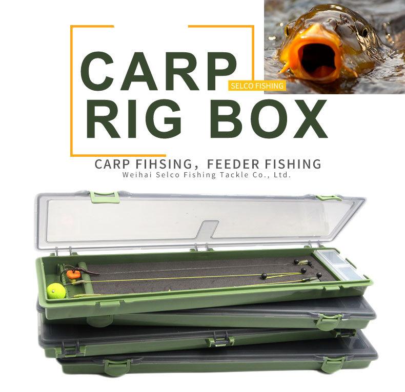 Carp Fishing Tackle Box Fishing Lure Storage Box Organizer Dividers for Easy Tackle Management and Bait Storage for Anglers