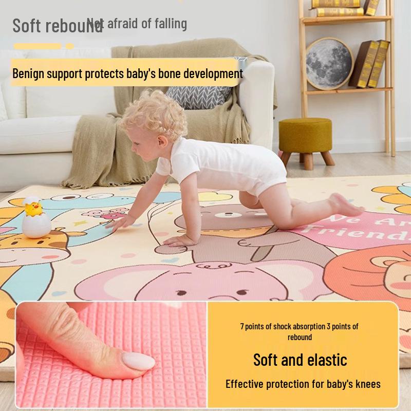 Thick Infant Crawling Mat: Full-Size Foam Floor Mat for Babies and Kids