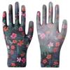 Women's Thin Nylon PU Anti-Slip Breathable Work Gloves: Wear-Resistant, Adhesive Coated Palm and Fingertips for Safety.