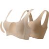 Ubras Seamless Bralette, Sizeless, Slimming, Invisible, Backless Vest, Women's Bra, Oat Milk, Shapely