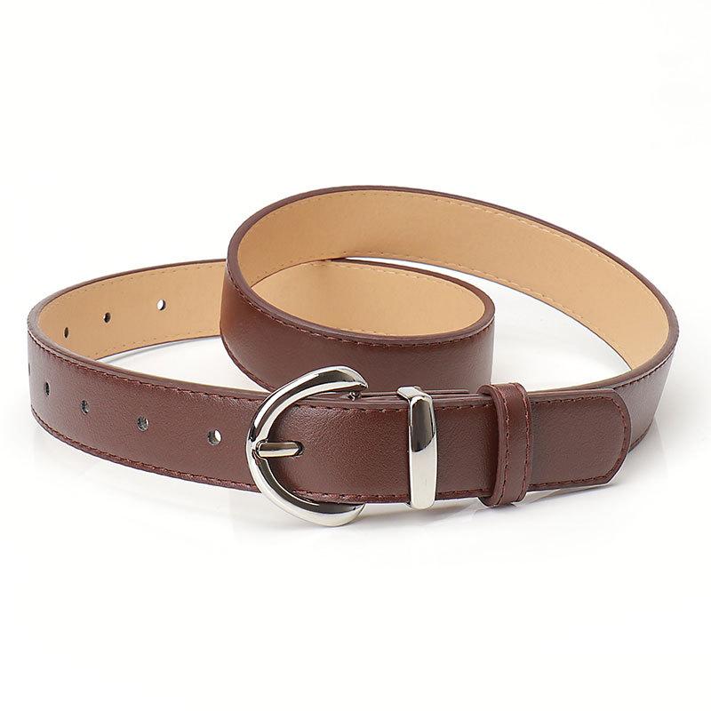 Belt Women'S Minimalist High-End Sense Imitation Leather Style Jeans Women'S Belt