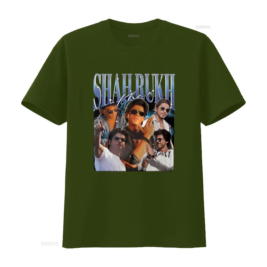 Shah Rukh Khan T Shirt Vintage Retro Fan Merch Clothing Washed Slightly Fashion Casual Versatile Soft Vintage Washed
