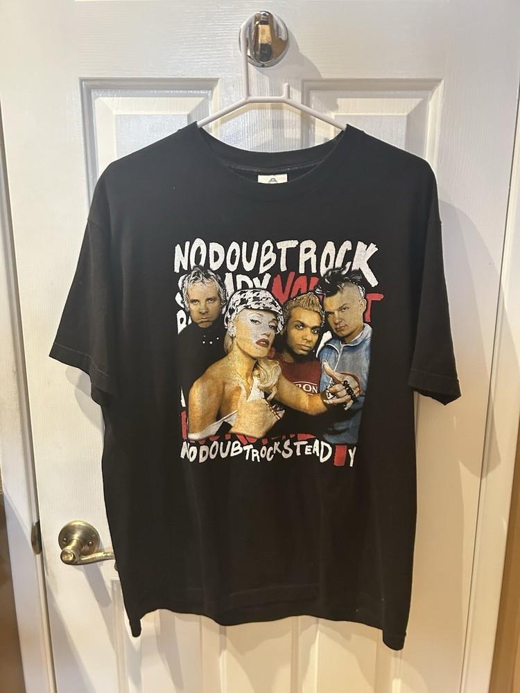 No Doubt 2002 Тур Rocksteady Редкий Дизайн Черная Унисекс Футболка S-5XL KH12103