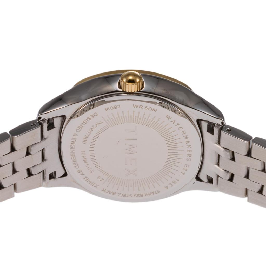 TIMEX Trend Watch, Quartz Movement, Water Resistant, Mineral Glass, Silver/Gold Dial, Unisex, TW2W17900 [Authentic]