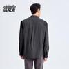 Benlai Men's Stand Collar Loose Long Sleeve Casual Shirt