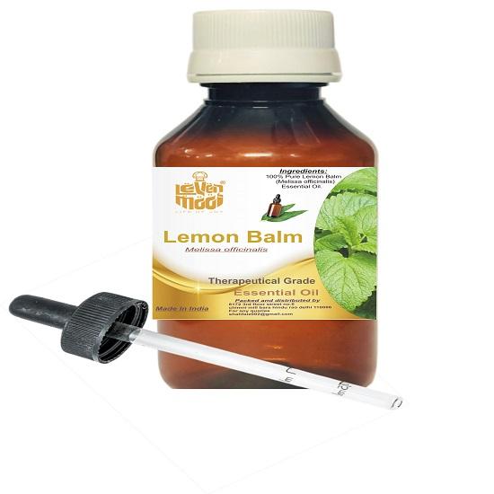 Levenmooi Lemon Balm (Melissa Officinalis) Pure & Natural Therapeutic Grade Essential Oil Plastic with Dropper