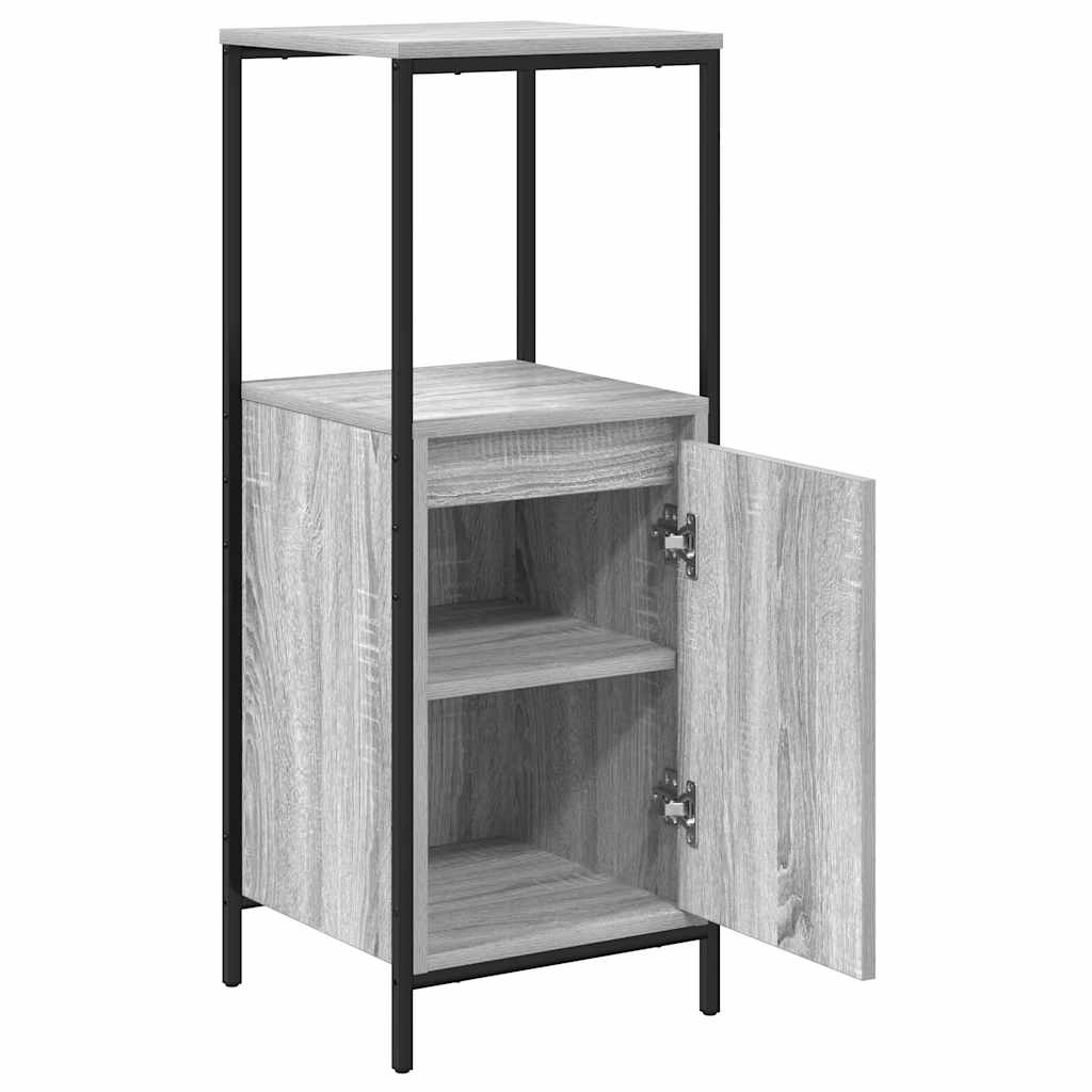 Bathroom Cabinet with Shelves Grey Sonoma 36 X 35 X 95 Cm