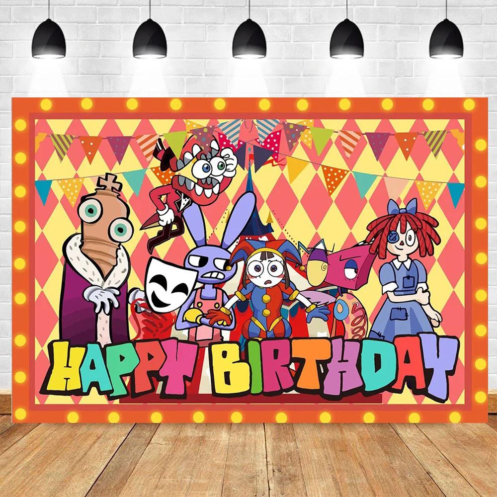 Amazing Digital birthday themed party background, personalized banner, red cartoon, photo backgrounds for Baby Shower for kids 120x80cm