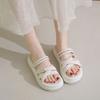 Sandals for Women Black Open Toe Platform Asian Size Woman Shoes The Best Luxury 2025 High Quality Comfort Summer Comfortable