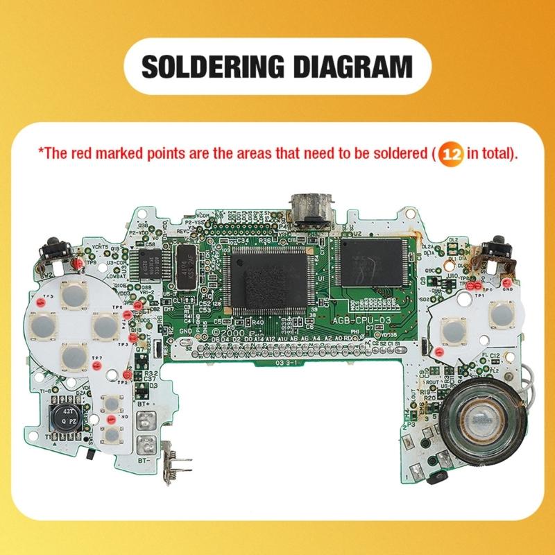 Membrane Button for Game Console Replacement Tactile Upgrade Modification Button Repairing Parts Membrane Button Kit