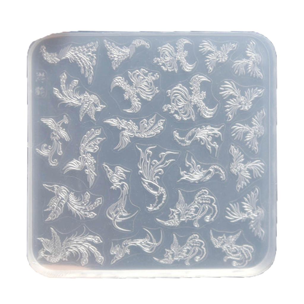 Praktische dünne Silikon-Nagelkunstform, transparente Stempelplatte, Nagelschablonen, DIY-Maniküre-Formwerkzeuge für Maniküristen