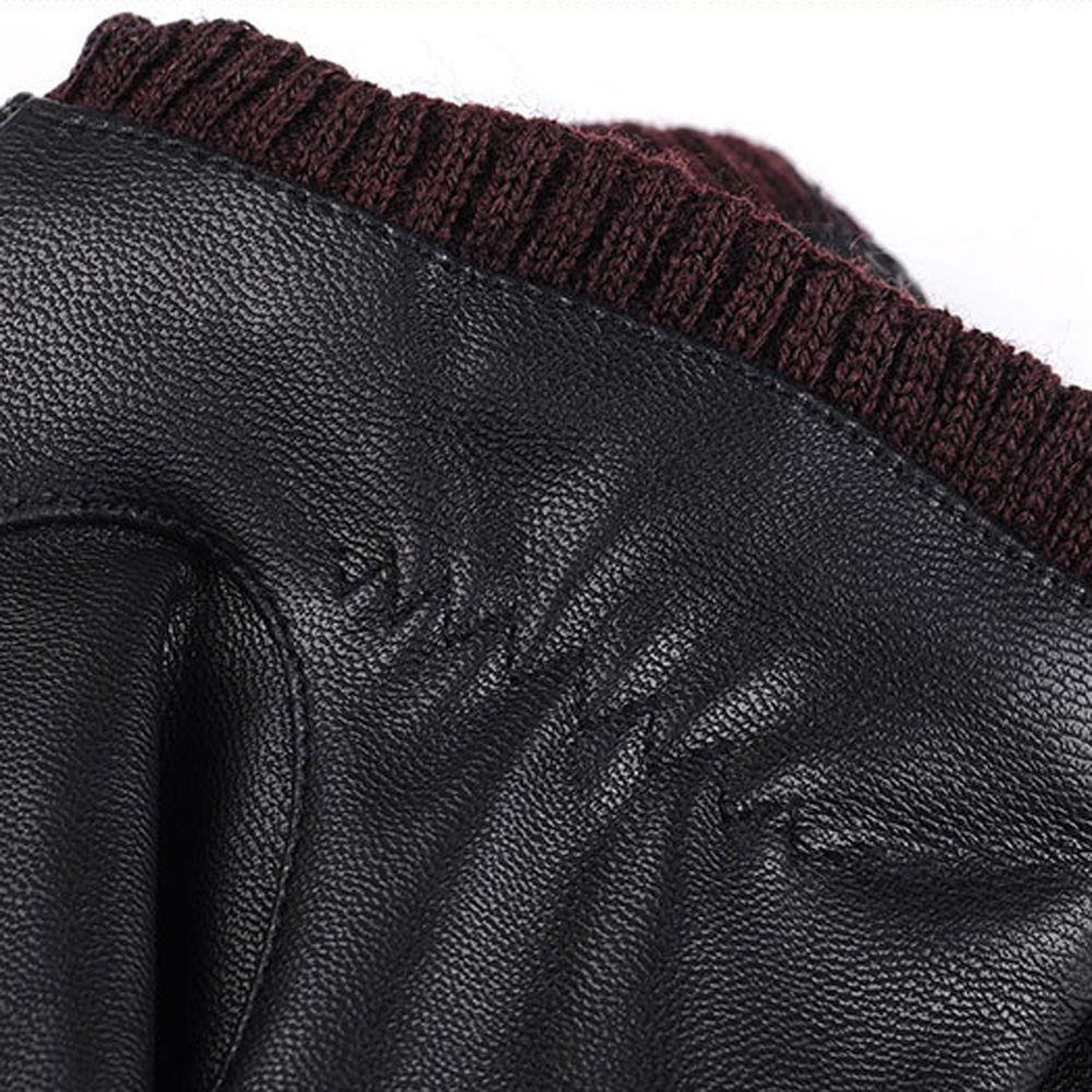 Full Finger Women Keep Warm Guantes PU Leather Gloves Windproof Driving Guantes  Gloves