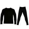 Men's Thermal Underwear Set Wool Lined Thermal Trousers Winter Sportswear Seamless Training Running Tights Set