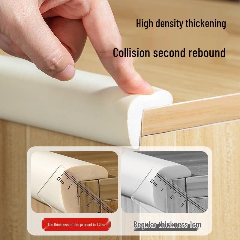 Soft Foam Edge and Corner Anti-Collision Protection Strip for Table, Window, Door, and Sill