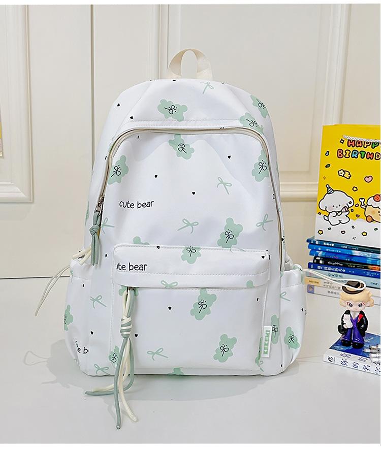 

Рюкзак для ученицы средней школы, маленький свежий, с принтом «любовь», рюкзак для девочки, ультралегкий, большой вместимости, мягкий, милый, дорожный рюкзак для девочки зелёный