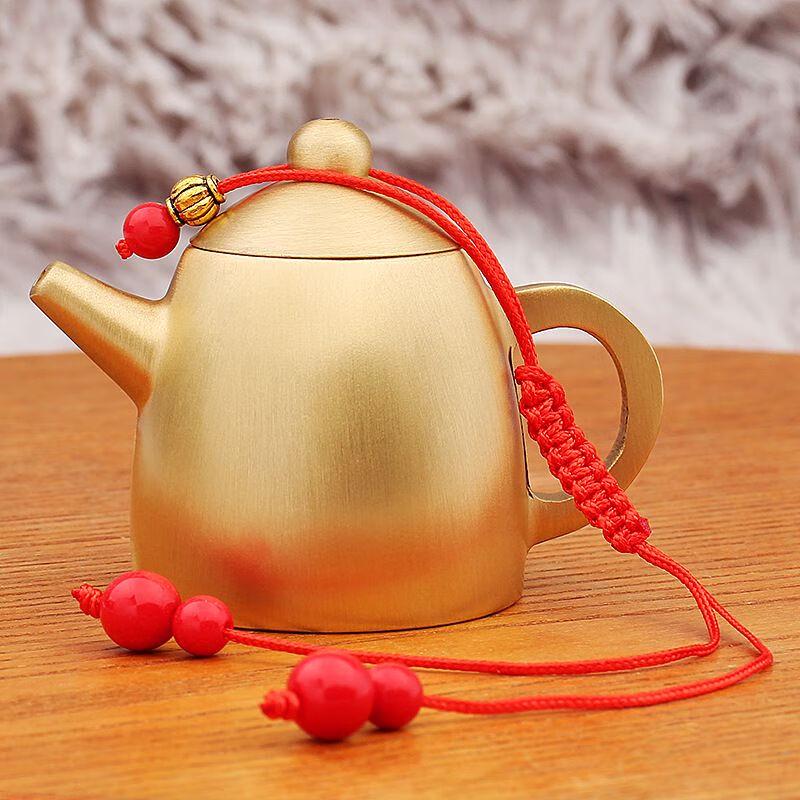 Brass Fortune Mini Teapot Ornament