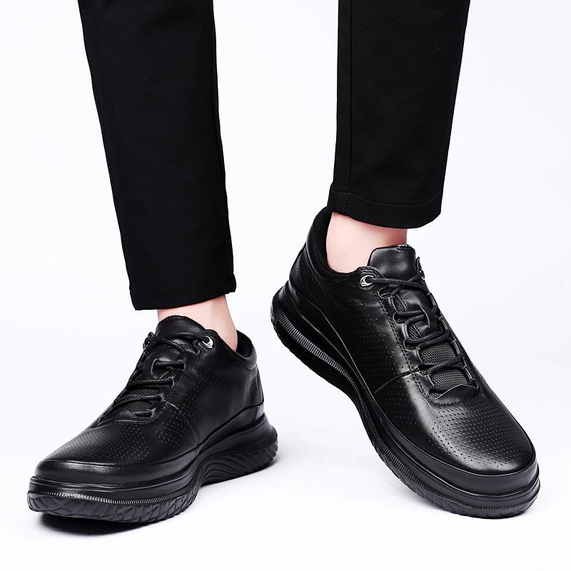 2024 Nová originální kůže Pánská obuv Móda Ležérní Tenisky Divoké ploché boty Lehká Prodyšná Neklouzavá deska Boty