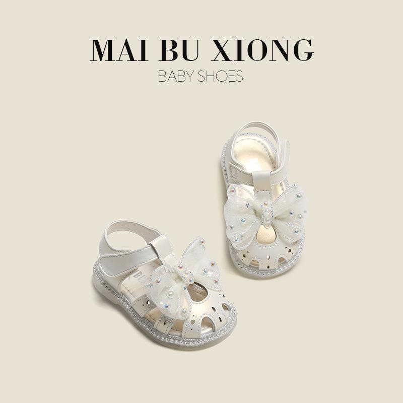 

MAIBUXIONG Girl Princess Shoes Summer New Baby Girl Sandals 1 To 2 Year Old Kids Soft Soled Toddler Shoes Non-slip