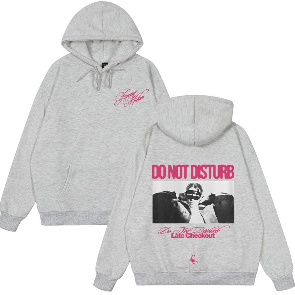 Singer Young Miko Do Not Disturb Album Tour 2026 Hoodie Unisex Hip Hop Pullover Winter Aesthetic Trend Casual Sweatshirts