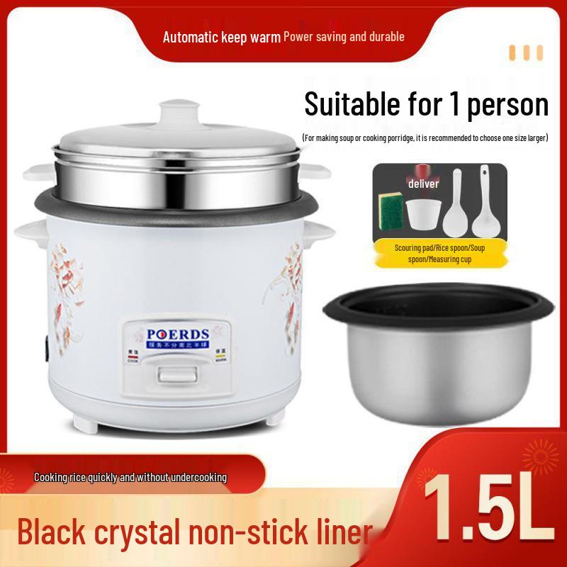 Compact 4-Person Hemispherical Rice Cooker, Multi-Functional and Fully Automatic, with Free Shipping.