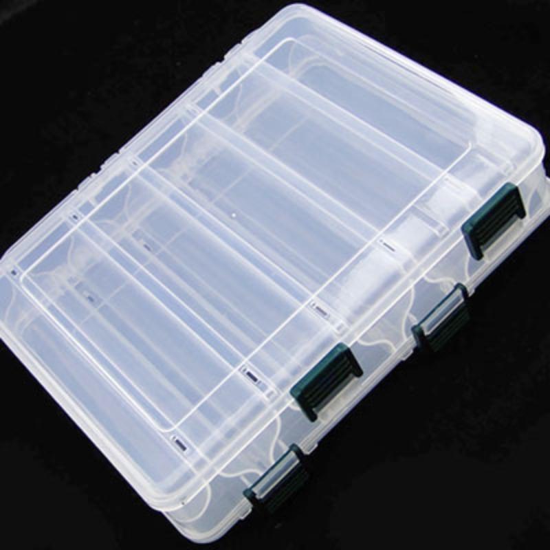 Handheld Double-sided Lure Box, Transparent Bait and Hook Storage Fishing Gear Box
