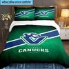 Hockey Team Vancouver-Canucks 3PCS Bedding set,Ideal for 1pc Duvet Cover And 2pcs Pillowcases Perfect for Fan gift,Ideal for Bedroom, Dormitory