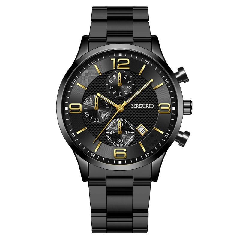 New Hot Fashion Digital Three-Eye Calendar Men s Watch Men s Watch Belt Men s Watch