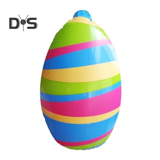 16" nafukovací dekorace na velikonoční vajíčka Velké barevné ozdoby na vajíčka z PVC na zahradu, trávník, jarní párty, vnitřní venkovní dekorace