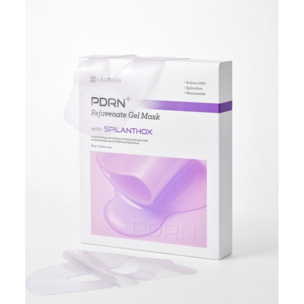 Leaders Cosmetics [5 Sheets] Leaders Pdrn+ Rejuvenate Pore Firming Glow Gel Mask