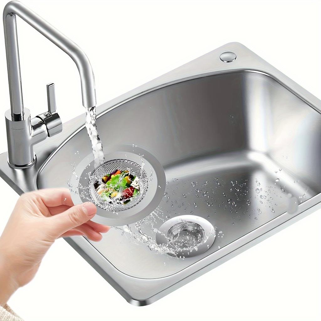 Stainless Steel Sink Drain Strainer Kitchen Sink Anti Clogging Drain Strainer Sink Floor Drain Anti Clogging Magic Anti Odor