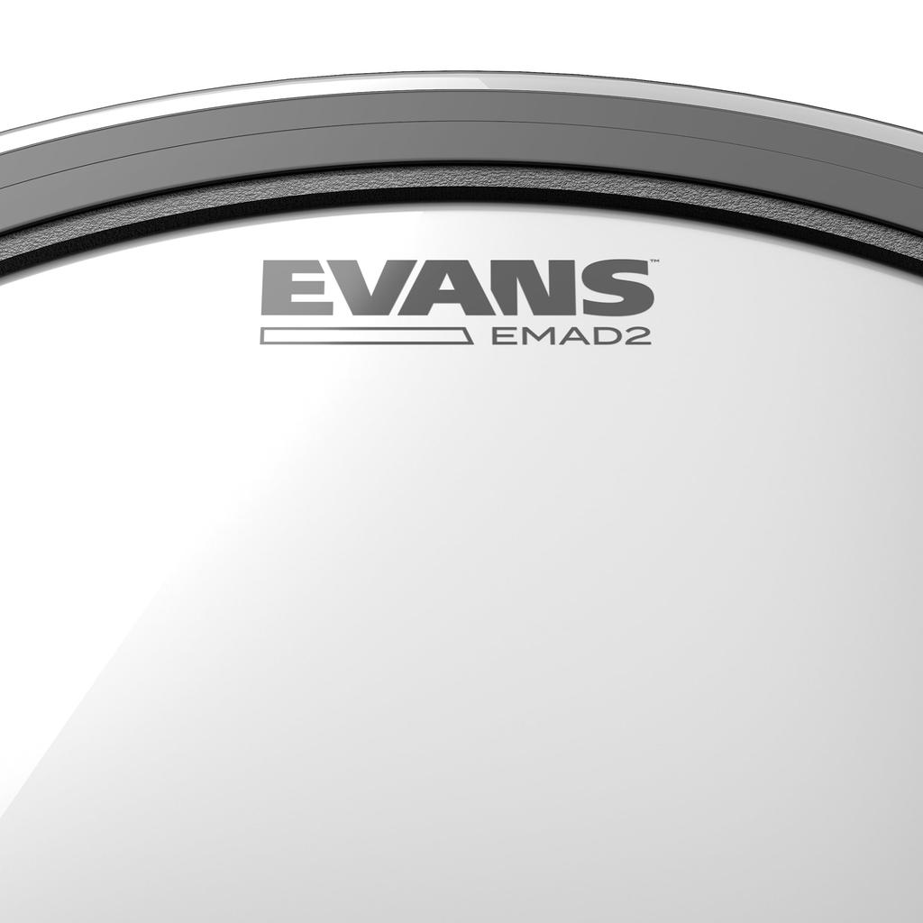 EVANS Bass Drum Headset EMAD2 Clear EMAD Resonant 18" & 18" (EBP-18EMAD2SYS)